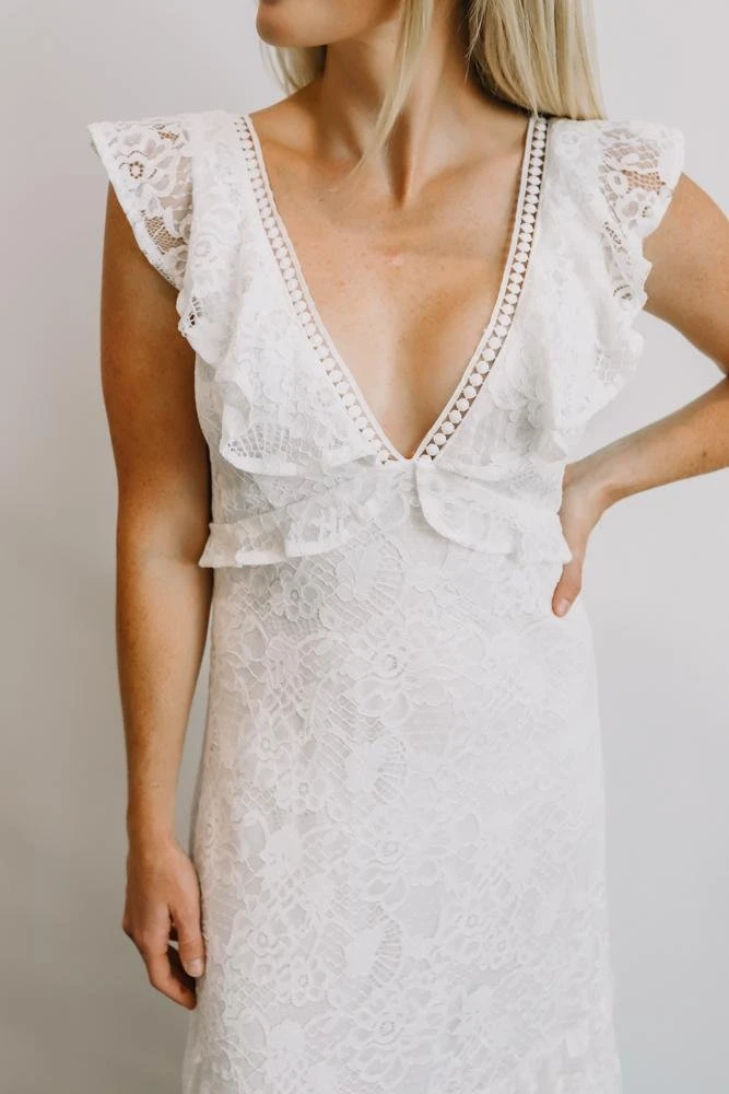 AK Vivianne Lace Maxi Dress | White 10 AK Vivianne Lace Maxi Dress | White