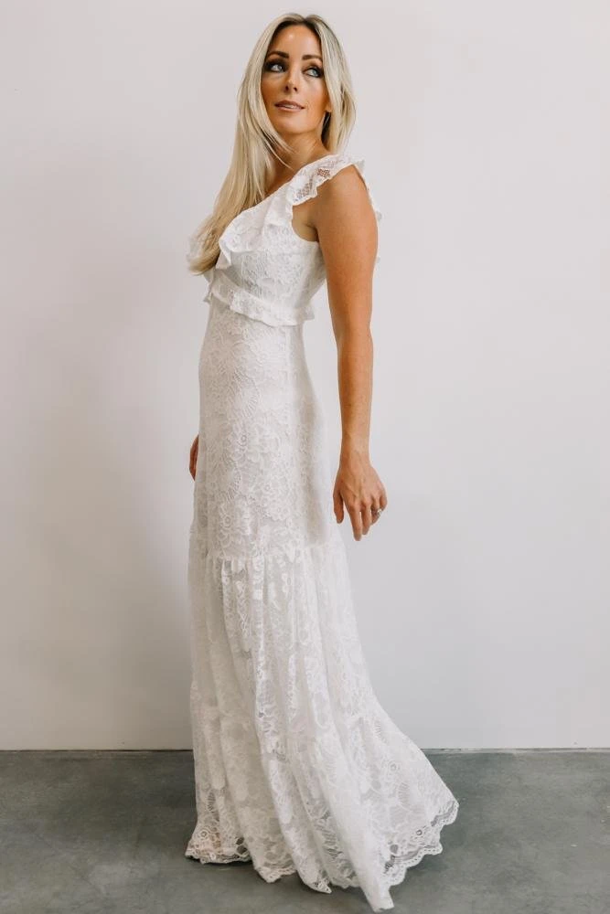 AK Vivianne Lace Maxi Dress | White 5 AK Vivianne Lace Maxi Dress | White