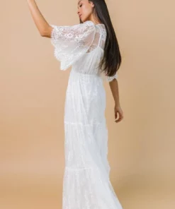 BB Custom Dresses Wanderlust Lace Maxi Dress | White