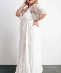 BB Custom Dresses Wanderlust Lace Maxi Dress | White