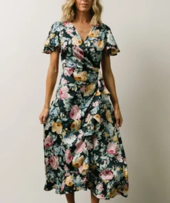 DF Warwick Ruffled Midi Dress | Navy + Multi Floral 14 DF Warwick Ruffled Midi Dress | Navy + Multi Floral
