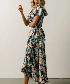 DF Warwick Ruffled Midi Dress | Navy + Multi Floral 11 DF Warwick Ruffled Midi Dress | Navy + Multi Floral