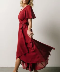 Soi Waverly Wrap Dress | Berry 11 Soi Waverly Wrap Dress | Berry