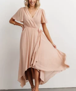 Soi Waverly Wrap Dress | Dusty Blush Dresses