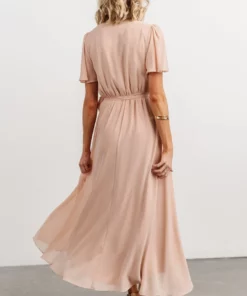 Soi Waverly Wrap Dress | Dusty Blush Dresses