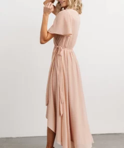 Soi Waverly Wrap Dress | Dusty Blush Dresses