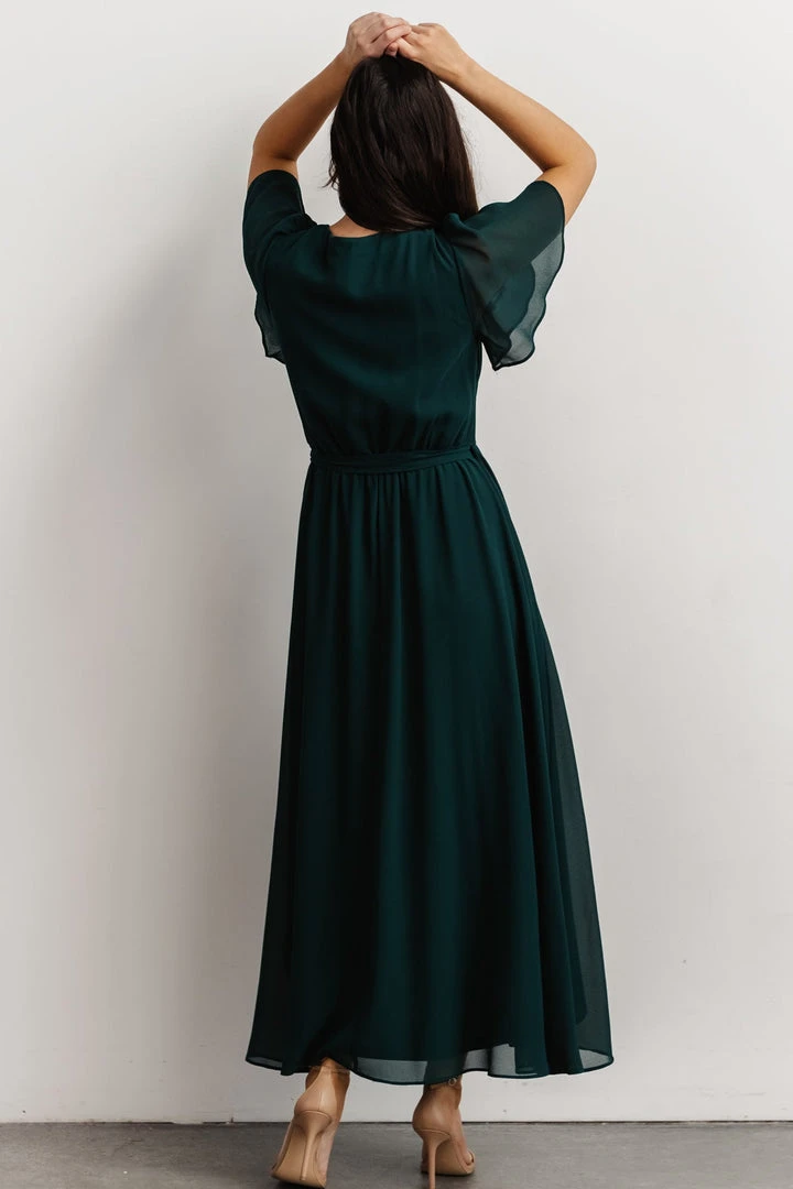 Soi Dresses Waverly Wrap Dress | Emerald 5 Soi Dresses Waverly Wrap Dress | Emerald