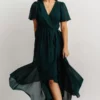 Soi Dresses Waverly Wrap Dress | Emerald