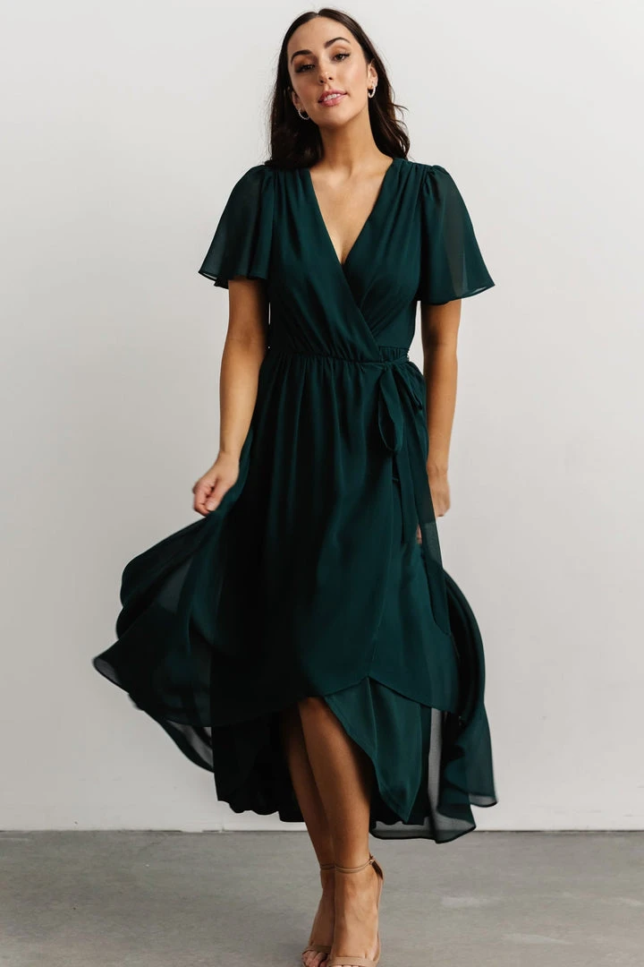 Soi Dresses Waverly Wrap Dress | Emerald 7 Soi Dresses Waverly Wrap Dress | Emerald