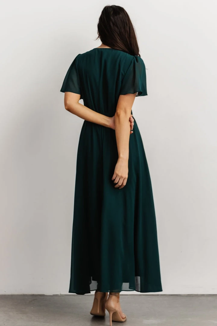 Soi Dresses Waverly Wrap Dress | Emerald 4 Soi Dresses Waverly Wrap Dress | Emerald