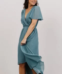 Soi Dresses Waverly Wrap Dress | Sea Glass