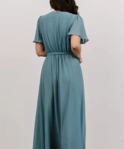 Soi Dresses Waverly Wrap Dress | Sea Glass