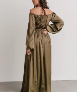 DD Westminster Off-Shoulder Maxi Dress | Olive