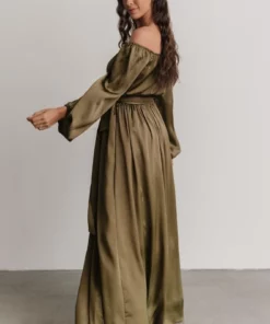 DD Westminster Off-Shoulder Maxi Dress | Olive
