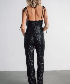 RR Willett Sequin Jumpsuit | Black 9 RR Willett Sequin Jumpsuit | Black