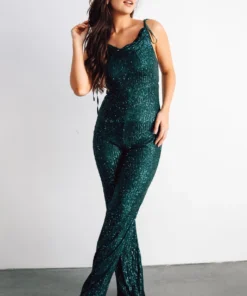 RR Shop By Style Willett Sequin Jumpsuit | Emerald 13 RR Shop By Style Willett Sequin Jumpsuit | Emerald