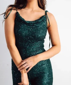 RR Shop By Style Willett Sequin Jumpsuit | Emerald