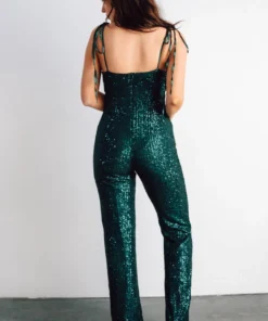 RR Shop By Style Willett Sequin Jumpsuit | Emerald 12 RR Shop By Style Willett Sequin Jumpsuit | Emerald