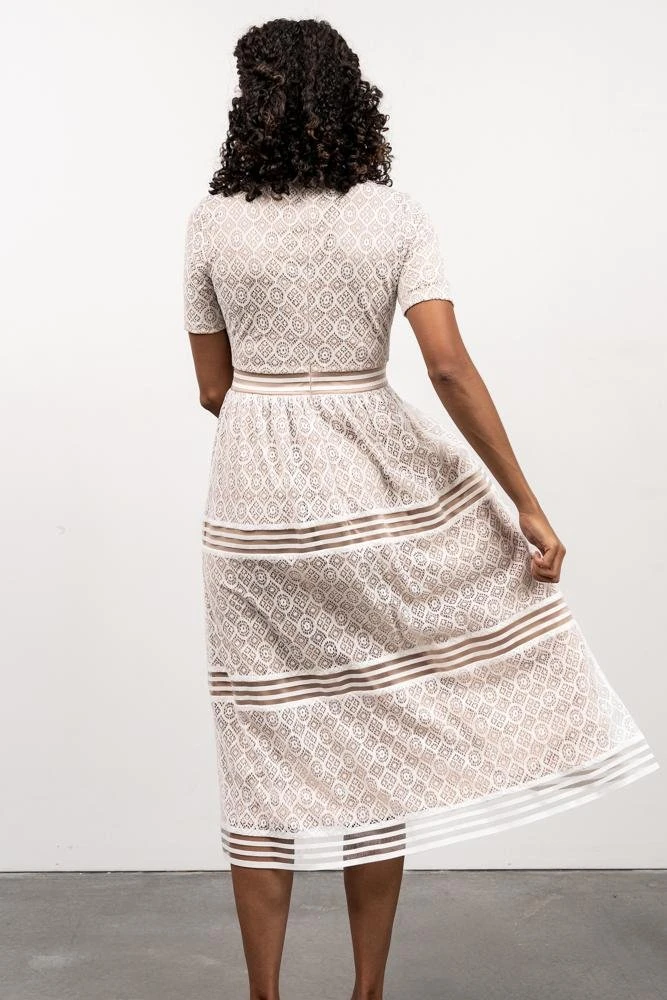 POL Windsor Lace Midi Dress | Ivory 9 POL Windsor Lace Midi Dress | Ivory