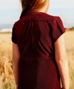 BB Custom Dresses Youth Athena Pleated Maxi Dress | Mulberry