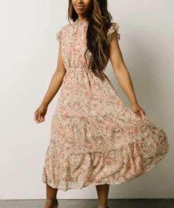 HAY Yvette Midi Dress | Pink Floral