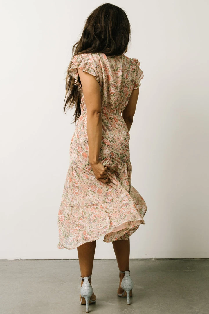 HAY Yvette Midi Dress | Pink Floral 9 HAY Yvette Midi Dress | Pink Floral
