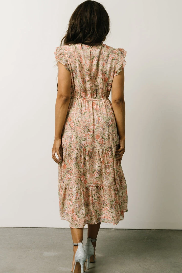 HAY Yvette Midi Dress | Pink Floral 8 HAY Yvette Midi Dress | Pink Floral