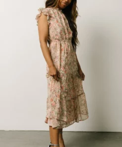 HAY Yvette Midi Dress | Pink Floral 17 HAY Yvette Midi Dress | Pink Floral