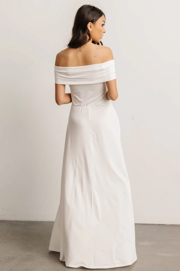 DD Zada Off Shoulder Maxi Dress | Off White Dresses 8 DD Zada Off Shoulder Maxi Dress | Off White Dresses