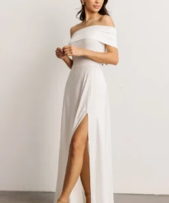 DD Zada Off Shoulder Maxi Dress | Off White Dresses