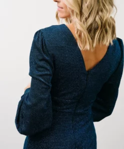 Soi Dresses Zae Shimmer Gown | Blue 18 Soi Dresses Zae Shimmer Gown | Blue