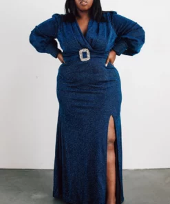 Soi Dresses Zae Shimmer Gown | Blue 25 Soi Dresses Zae Shimmer Gown | Blue