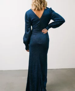 Soi Dresses Zae Shimmer Gown | Blue 19 Soi Dresses Zae Shimmer Gown | Blue