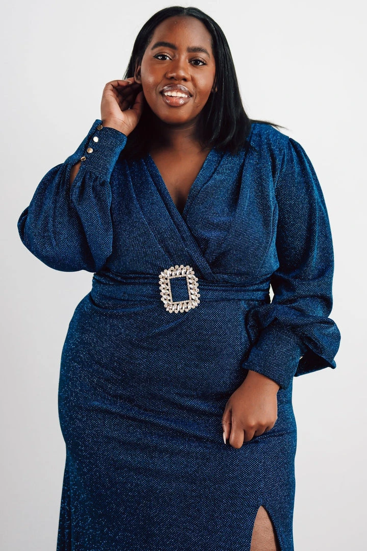 Soi Dresses Zae Shimmer Gown | Blue 11 Soi Dresses Zae Shimmer Gown | Blue