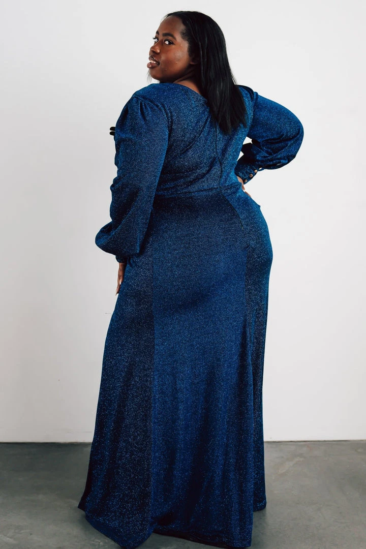 Soi Dresses Zae Shimmer Gown | Blue 9 Soi Dresses Zae Shimmer Gown | Blue