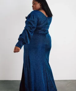 Soi Dresses Zae Shimmer Gown | Blue 20 Soi Dresses Zae Shimmer Gown | Blue