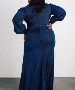 Soi Dresses Zae Shimmer Gown | Blue 22 Soi Dresses Zae Shimmer Gown | Blue