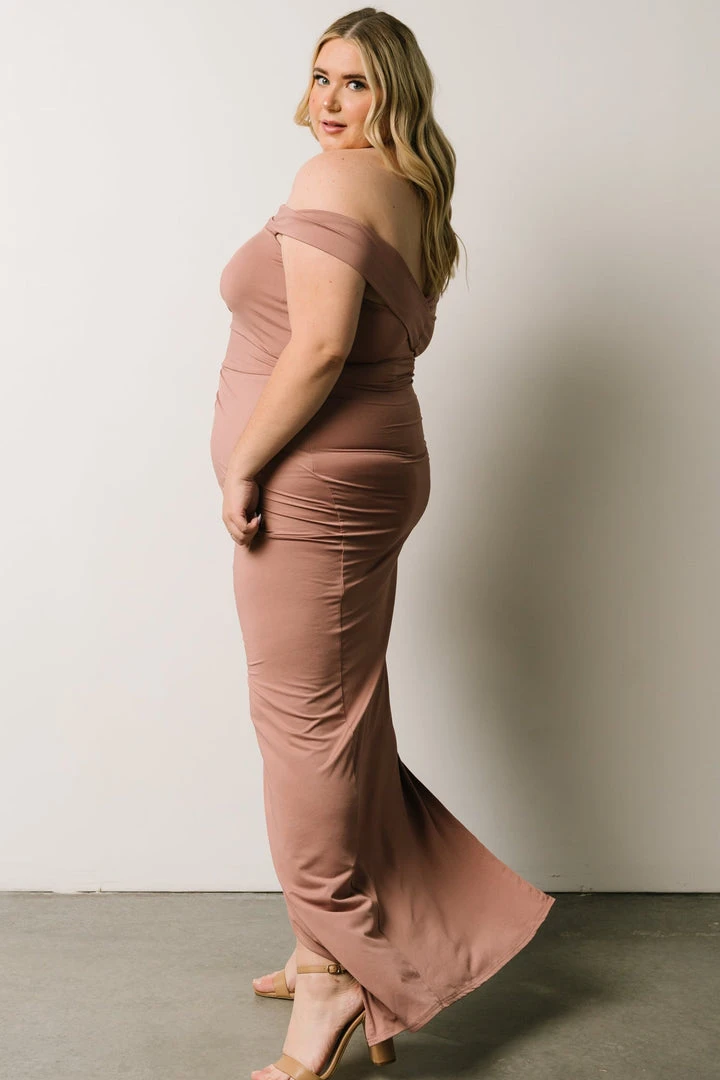 DD Zaire Off Shoulder Maxi Dress | Dusty Mauve Dresses 5 DD Zaire Off Shoulder Maxi Dress | Dusty Mauve Dresses