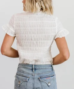 HAY Zara Lace Top | White