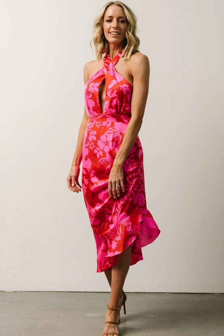 SL Ziggy Midi Dress | Fuchsia Floral 6 SL Ziggy Midi Dress | Fuchsia Floral