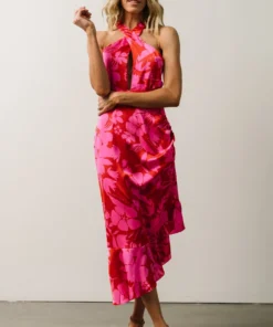 SL Ziggy Midi Dress | Fuchsia Floral 10 SL Ziggy Midi Dress | Fuchsia Floral