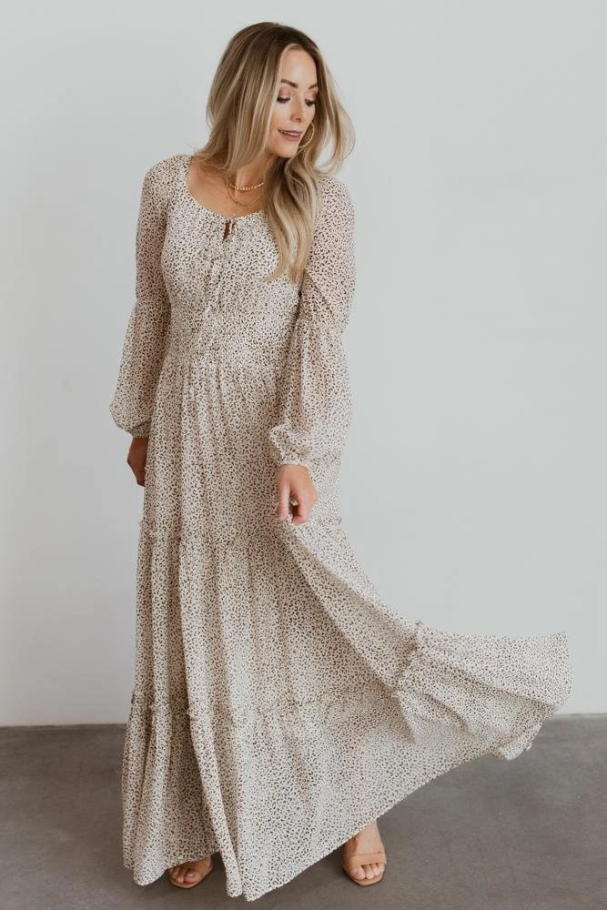 BB Custom Dresses Zoey Smocked Maxi Dress | Animal Print 1 BB Custom Dresses Zoey Smocked Maxi Dress | Animal Print