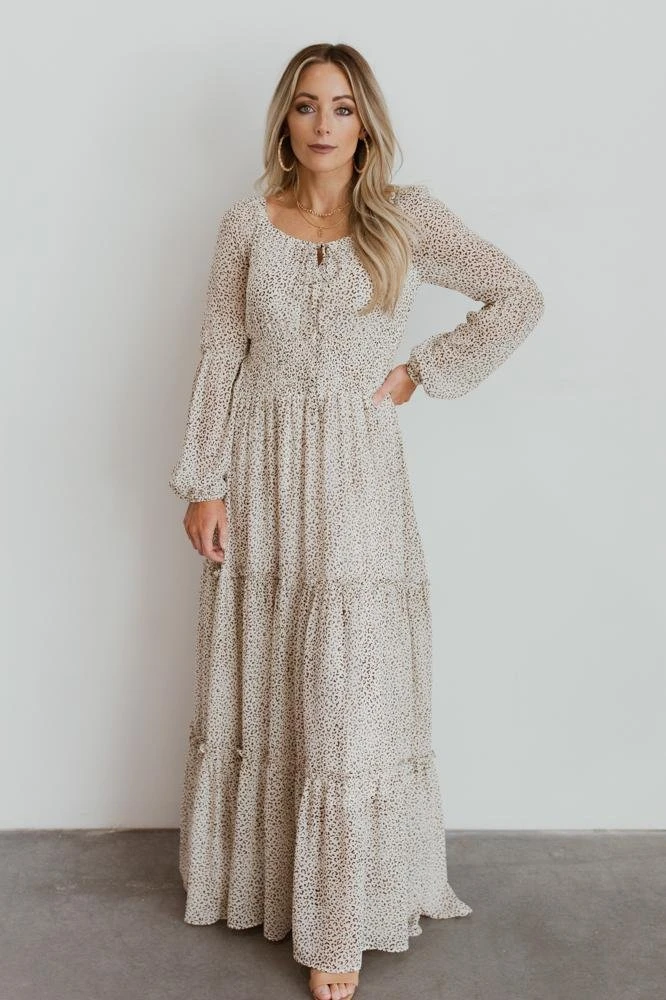 BB Custom Dresses Zoey Smocked Maxi Dress | Animal Print 3 BB Custom Dresses Zoey Smocked Maxi Dress | Animal Print