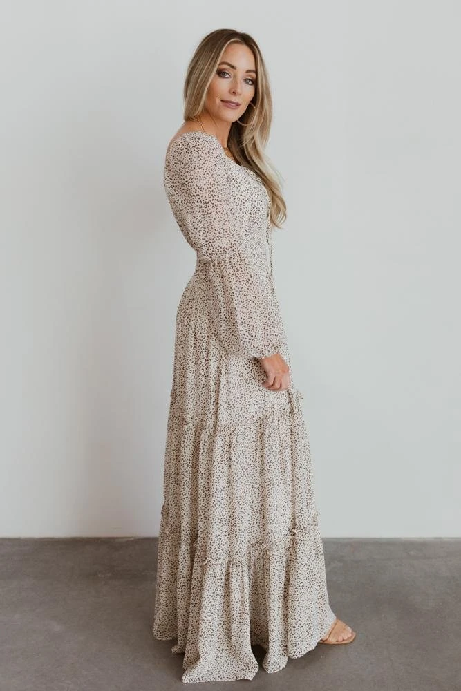 BB Custom Dresses Zoey Smocked Maxi Dress | Animal Print 6 BB Custom Dresses Zoey Smocked Maxi Dress | Animal Print